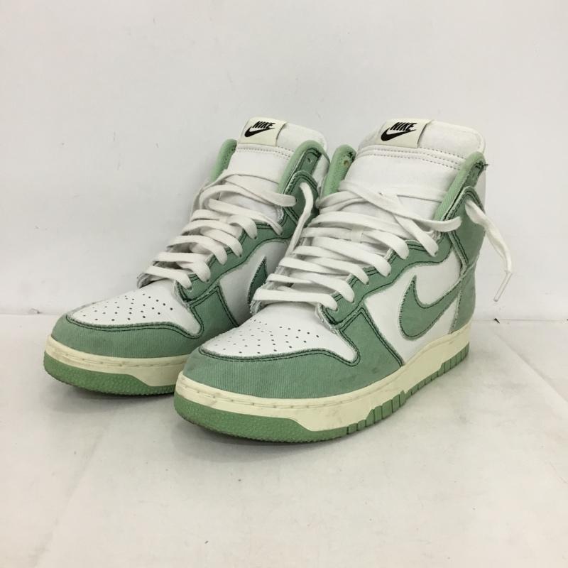 ナイキ NIKE スニーカー スニーカー DV1143-300 WMNS DUNK HIGH 1985 25.5cm 25.5cm ロゴ、文字 白 / ホワイト / white X 薄緑 / ライトグリーン / レディース USED 古着 中古 10161934