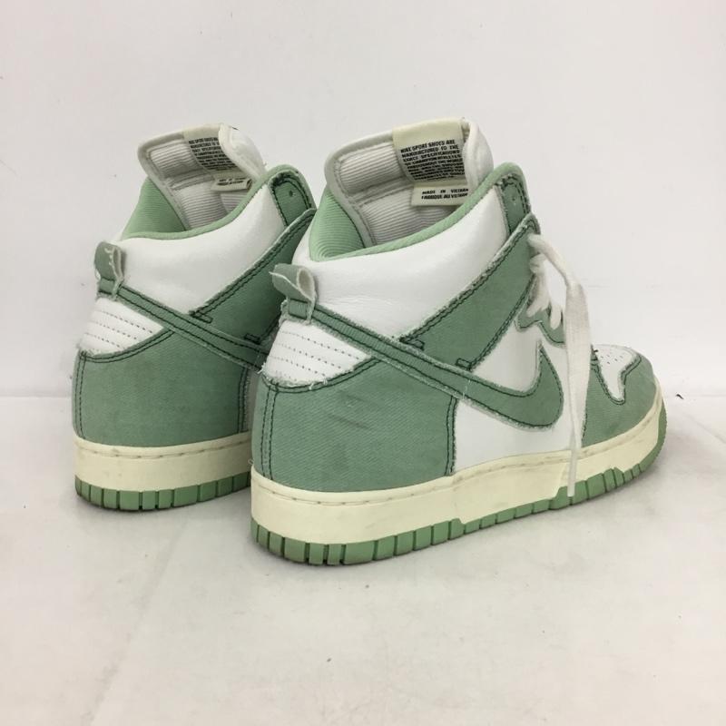 ナイキ NIKE スニーカー スニーカー DV1143-300 WMNS DUNK HIGH 1985 25.5cm 25.5cm ロゴ、文字 白 / ホワイト / white X 薄緑 / ライトグリーン / レディース USED 古着 中古 10161934