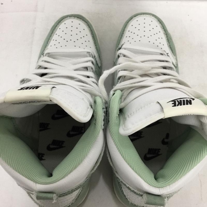ナイキ NIKE スニーカー スニーカー DV1143-300 WMNS DUNK HIGH 1985 25.5cm 25.5cm ロゴ、文字 白 / ホワイト / white X 薄緑 / ライトグリーン / レディース USED 古着 中古 10161934