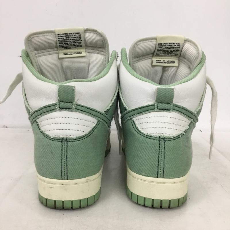 ナイキ NIKE スニーカー スニーカー DV1143-300 WMNS DUNK HIGH 1985 25.5cm 25.5cm ロゴ、文字 白 / ホワイト / white X 薄緑 / ライトグリーン / レディース USED 古着 中古 10161934