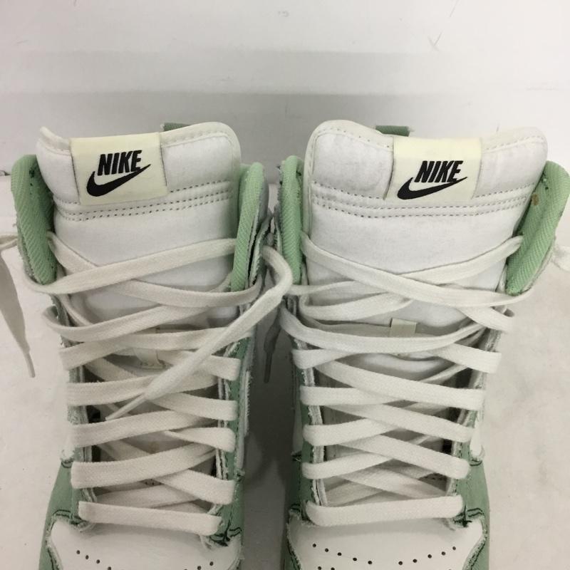 ナイキ NIKE スニーカー スニーカー DV1143-300 WMNS DUNK HIGH 1985 25.5cm 25.5cm ロゴ、文字 白 / ホワイト / white X 薄緑 / ライトグリーン / レディース USED 古着 中古 10161934