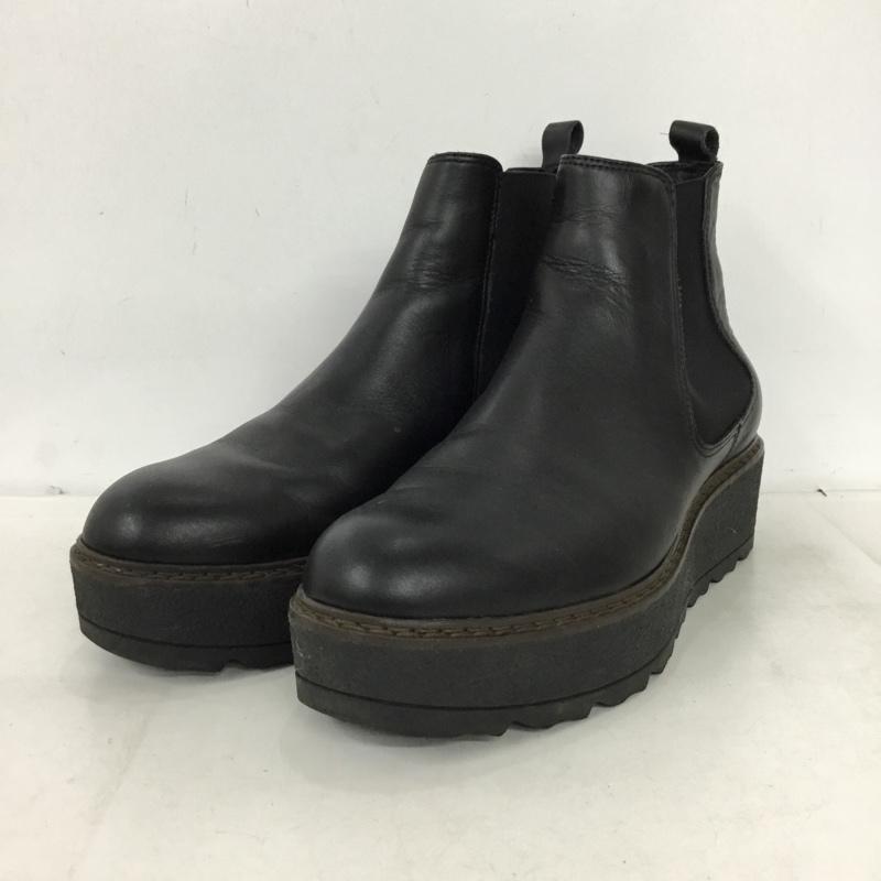 カレンリップス KAREN LIPPS ブーツ ショートブーツ サイドゴアブーツ 厚底シューズ 39 無地 黒 / ブラック / black レディース USED 古着 中古 10161936