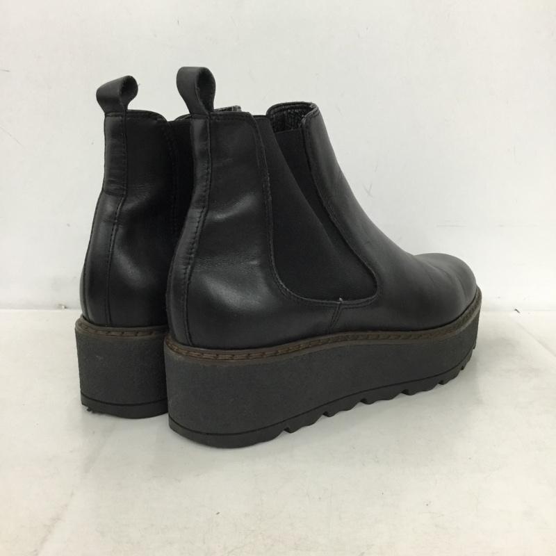 カレンリップス KAREN LIPPS ブーツ ショートブーツ サイドゴアブーツ 厚底シューズ 39 無地 黒 / ブラック / black レディース USED 古着 中古 10161936