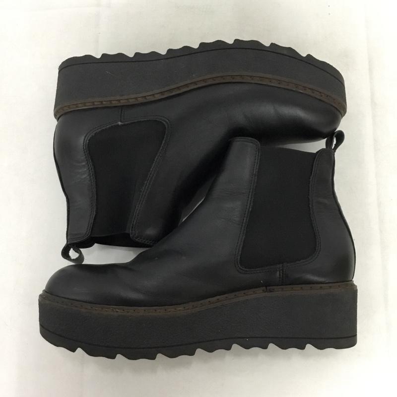 カレンリップス KAREN LIPPS ブーツ ショートブーツ サイドゴアブーツ 厚底シューズ 39 無地 黒 / ブラック / black レディース USED 古着 中古 10161936