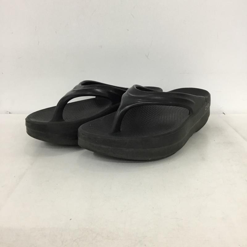 ウーフォス OOFOS サンダル サンダル 無地 黒 / ブラック / black レディース USED 古着 中古 10161937
