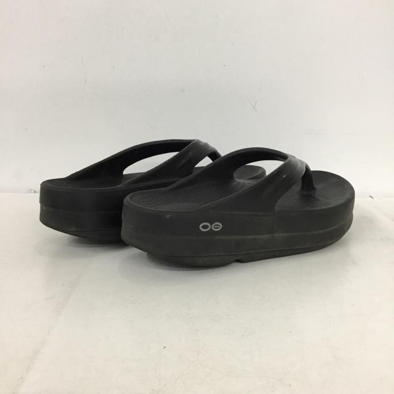 ウーフォス OOFOS サンダル サンダル 無地 黒 / ブラック / black レディース USED 古着 中古 10161937