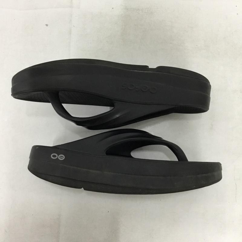 ウーフォス OOFOS サンダル サンダル 無地 黒 / ブラック / black レディース USED 古着 中古 10161937