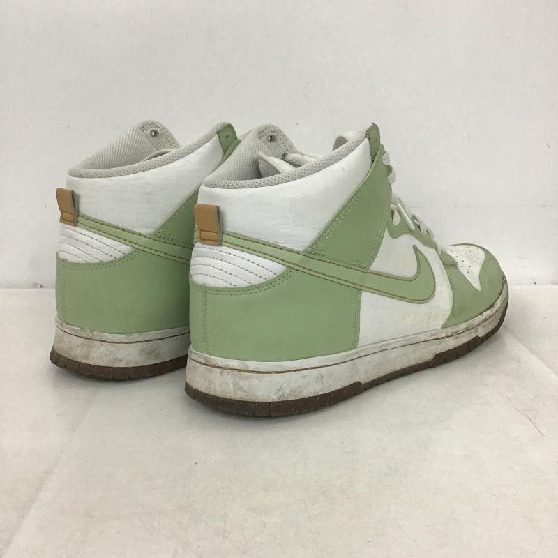 ナイキ NIKE スニーカー スニーカー DQ7680-300 DUNK HI RETRO SE 28.5cm 28.5cm ロゴ、文字 白 / ホワイト / white X 薄緑 / ライトグリーン / メンズ USED 古着 中古 10161941