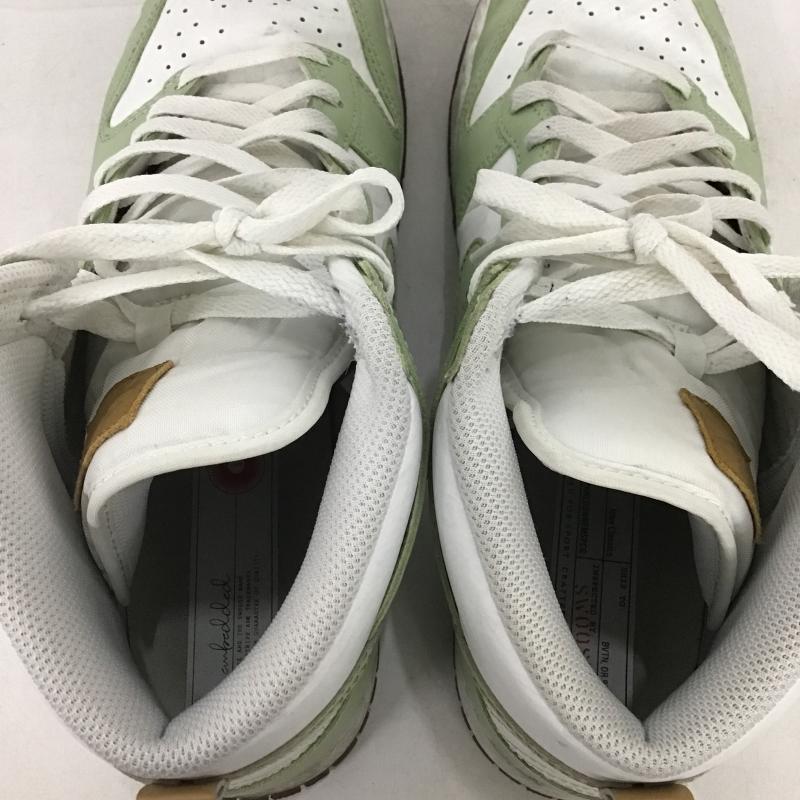 ナイキ NIKE スニーカー スニーカー DQ7680-300 DUNK HI RETRO SE 28.5cm 28.5cm ロゴ、文字 白 / ホワイト / white X 薄緑 / ライトグリーン / メンズ USED 古着 中古 10161941