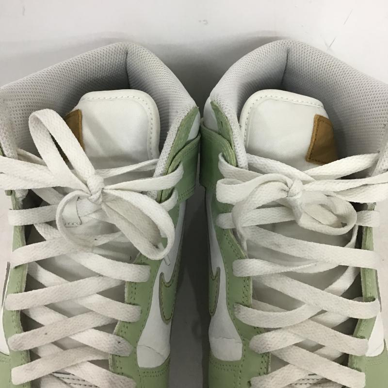 ナイキ NIKE スニーカー スニーカー DQ7680-300 DUNK HI RETRO SE 28.5cm 28.5cm ロゴ、文字 白 / ホワイト / white X 薄緑 / ライトグリーン / メンズ USED 古着 中古 10161941