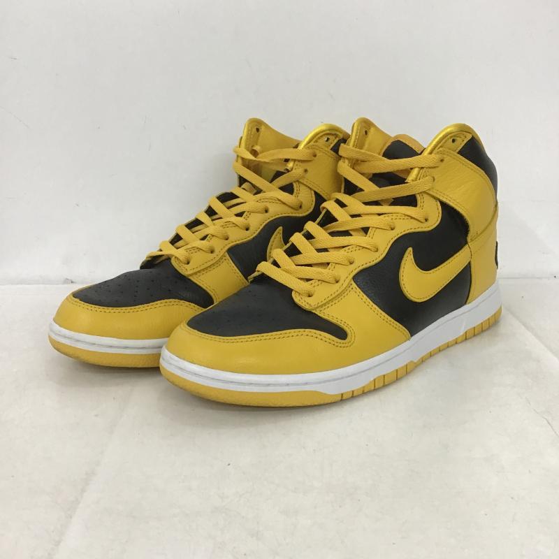 ナイキ NIKE スニーカー スニーカー HJ4320-001 DUNK HI RETRO PREMIUM 28.5cm 28.5cm ワンポイント 黒 / ブラック / black X 黄 / イエロー / yellow メンズ USED 古着 中古 10161945