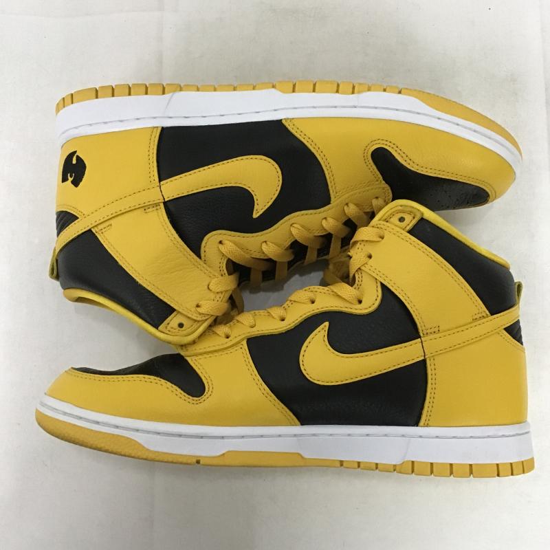ナイキ NIKE スニーカー スニーカー HJ4320-001 DUNK HI RETRO PREMIUM 28.5cm 28.5cm ワンポイント 黒 / ブラック / black X 黄 / イエロー / yellow メンズ USED 古着 中古 10161945