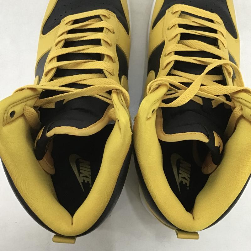 ナイキ NIKE スニーカー スニーカー HJ4320-001 DUNK HI RETRO PREMIUM 28.5cm 28.5cm ワンポイント 黒 / ブラック / black X 黄 / イエロー / yellow メンズ USED 古着 中古 10161945