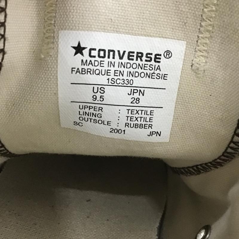 コンバース CONVERSE スニーカー スニーカー 1SC330 28cm 28.0cm 無地 白 / ホワイト / white X 茶 / ブラウン / brown メンズ USED 古着 中古 10161946