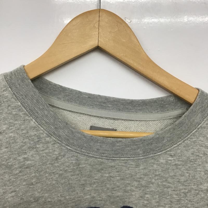 ギャップ GAP トレーナー 長袖 長袖トレーナー スウェット クルーネック プルオーバー L ロゴ、文字 灰 / グレー / gray メンズ USED 古着 中古 10161950