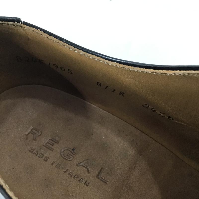 リーガル REGAL 革靴 革靴 24 1/2B 811R 24.5cm 無地 黒 / ブラック / black メンズ USED 古着 中古 10161951