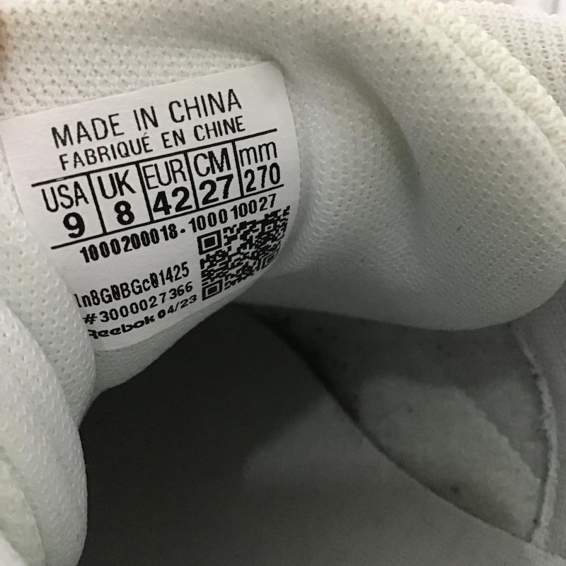 リーボック Reebok スニーカー スニーカー MemoryTech 27cm 27.0cm ロゴ、文字 白 / ホワイト / white メンズ USED 古着 中古 10161954