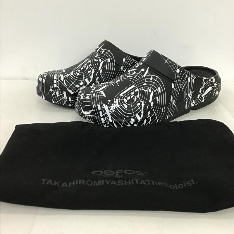 タカヒロ ミヤシタ ザ ソロイスト TAKAHIRO MIYASHITA The SoloIst. サンダル サンダル SOF.0026 clog EU41 27cm 27.0cm 総柄 黒 / ブラック / black メンズ USED 古着 中古 10161955