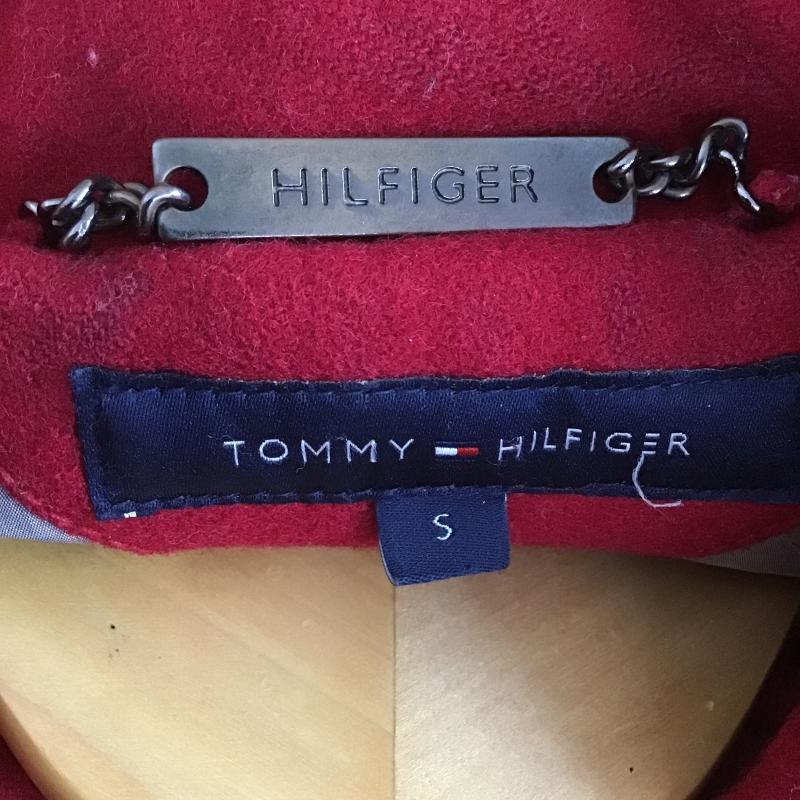 トミーヒルフィガー TOMMY HILFIGER ジャケット、上着 ジャンパー、ブルゾン スタジャン アウター 古着 前ボタン S ロゴ、文字 赤 / レッド / red メンズ USED 古着 中古 10161959
