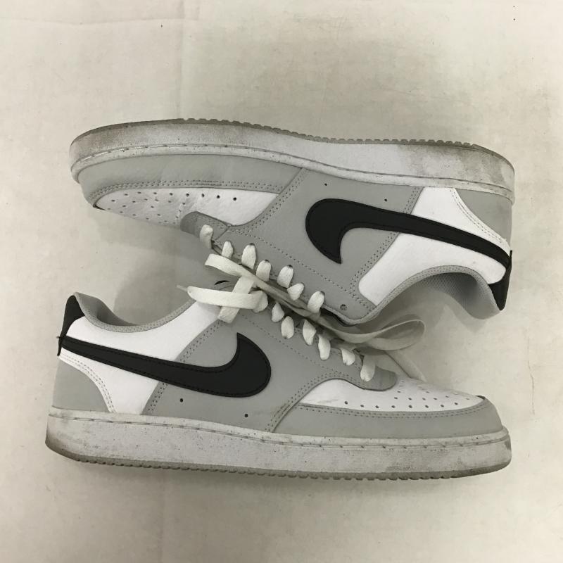 ナイキ NIKE スニーカー スニーカー HV0927-097 コート ビジョン ロー 25.5cm 25.5cm ロゴ、文字 白 / ホワイト / white X 灰 / グレー / gray X 黒 / ブラック / black メンズ USED 古着 中古 10161962