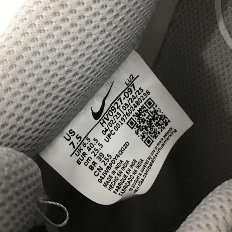 ナイキ NIKE スニーカー スニーカー HV0927-097 コート ビジョン ロー 25.5cm 25.5cm ロゴ、文字 白 / ホワイト / white X 灰 / グレー / gray X 黒 / ブラック / black メンズ USED 古着 中古 10161962