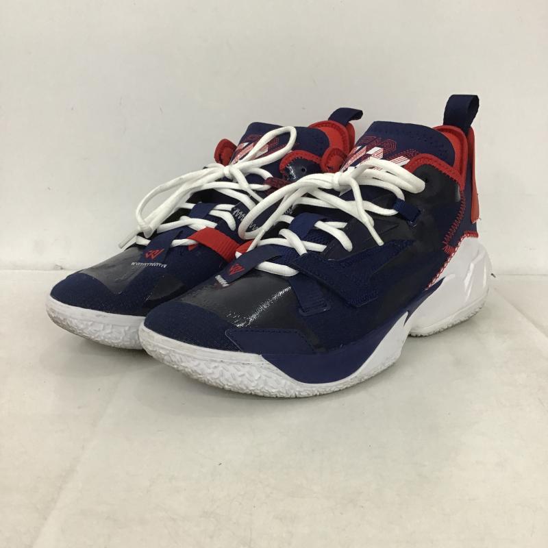 ナイキ NIKE スニーカー スニーカー DD4886-400 JORDAN WHY NOT ZER0.4 PF 26cm 26.0cm ロゴ、文字 白 / ホワイト / white X 紺 / ネイビー / navy X 赤 / レッド / red メンズ USED 古着 中古 10161963