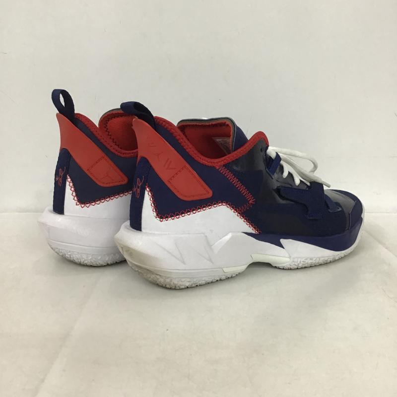 ナイキ NIKE スニーカー スニーカー DD4886-400 JORDAN WHY NOT ZER0.4 PF 26cm 26.0cm ロゴ、文字 白 / ホワイト / white X 紺 / ネイビー / navy X 赤 / レッド / red メンズ USED 古着 中古 10161963