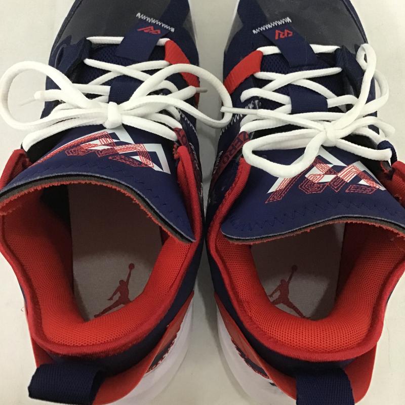 ナイキ NIKE スニーカー スニーカー DD4886-400 JORDAN WHY NOT ZER0.4 PF 26cm 26.0cm ロゴ、文字 白 / ホワイト / white X 紺 / ネイビー / navy X 赤 / レッド / red メンズ USED 古着 中古 10161963