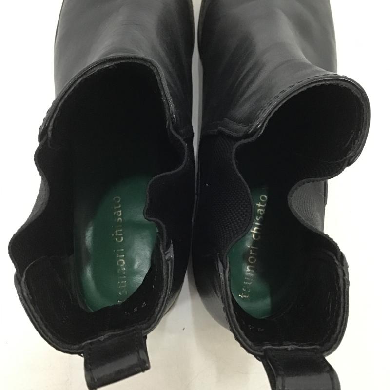 ツモリチサト TSUMORI CHISATO ブーツ ショートブーツ 23.5cm 無地 黒 / ブラック / black レディース USED 古着 中古 10161964