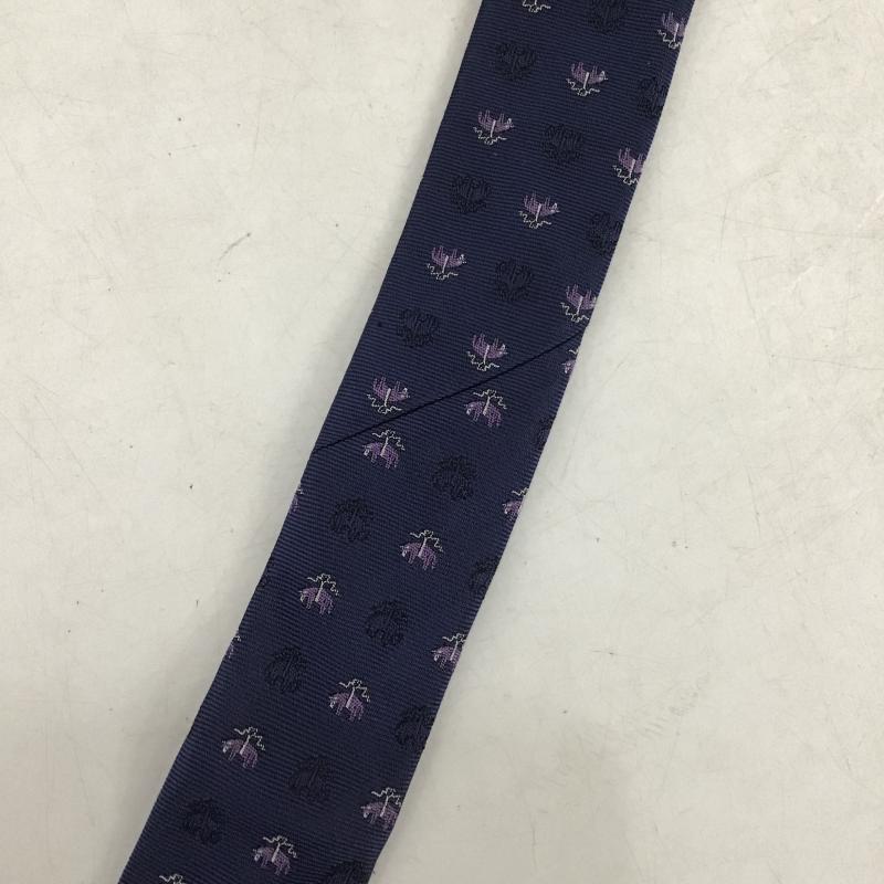 ブルックスブラザーズ BROOKS BROTHERS ネクタイ ネクタイ シルク 刺繍 総柄 紺 / ネイビー / navy メンズ USED 古着 中古 10161967