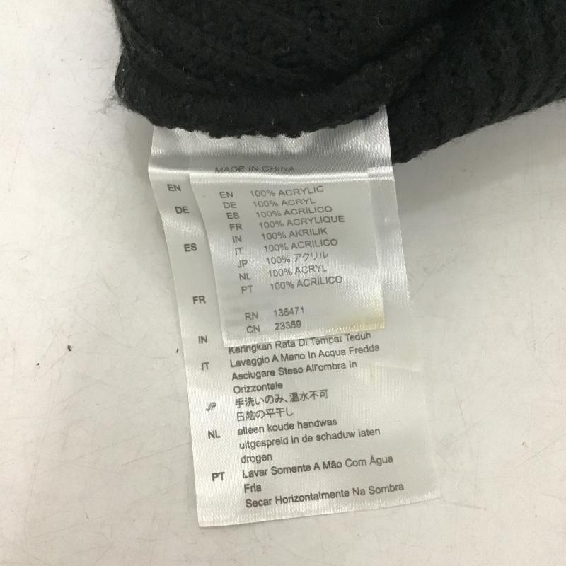 デウスエクスマキナ DEUS EX MACHINA 帽子 ニット帽 ロゴ、文字 黒 / ブラック / black メンズ USED 古着 中古 10161971