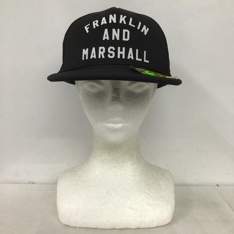 フランクリンマーシャル FRANKLIN&MARSHALL 帽子 キャップ メッシュキャップ ロゴ、文字 黒 / ブラック / black メンズ USED 古着 中古 10161974