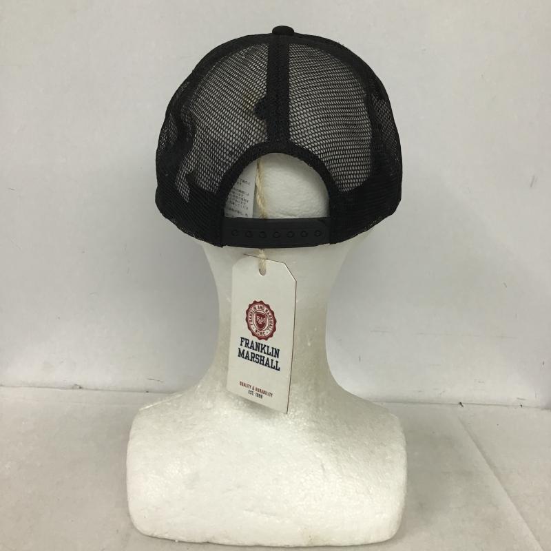 フランクリンマーシャル FRANKLIN&MARSHALL 帽子 キャップ メッシュキャップ ロゴ、文字 黒 / ブラック / black メンズ USED 古着 中古 10161974