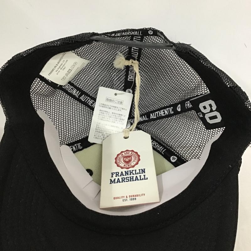 フランクリンマーシャル FRANKLIN&MARSHALL 帽子 キャップ メッシュキャップ ロゴ、文字 黒 / ブラック / black メンズ USED 古着 中古 10161974
