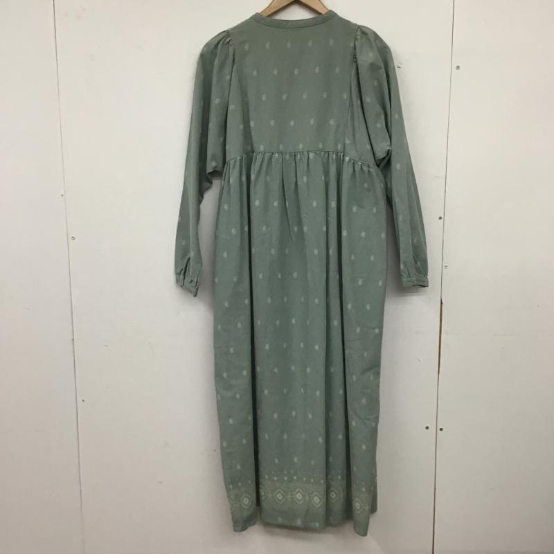 サマンサモスモス Samansa Mos2 ワンピース ロングスカート FREE 総柄 緑 / グリーン / green レディース USED 古着 中古 10161977