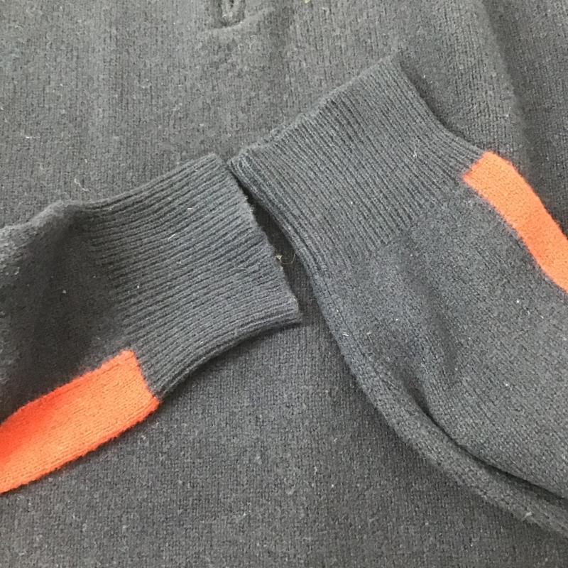ポロラルフローレン POLO RALPH LAUREN ニット、セーター 長袖 長袖ニットカットソー ジップアップネック セーター M ロゴ、文字 紺 / ネイビー / navy メンズ USED 古着 中古 10161979