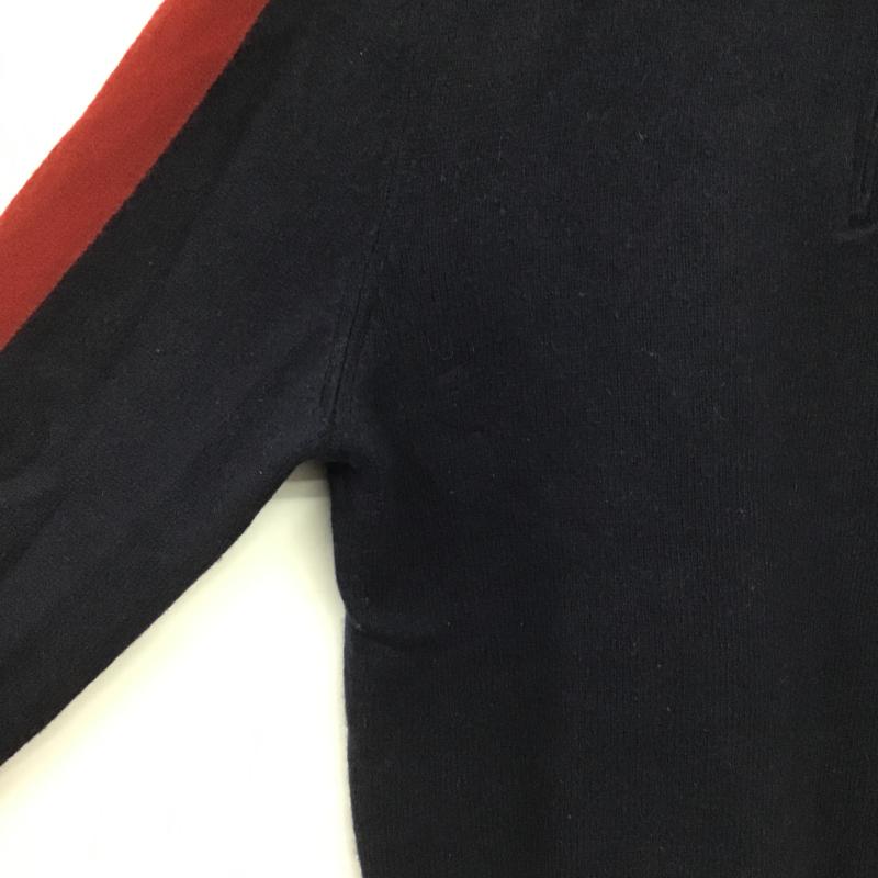 ポロラルフローレン POLO RALPH LAUREN ニット、セーター 長袖 長袖ニットカットソー ジップアップネック セーター M ロゴ、文字 紺 / ネイビー / navy メンズ USED 古着 中古 10161979