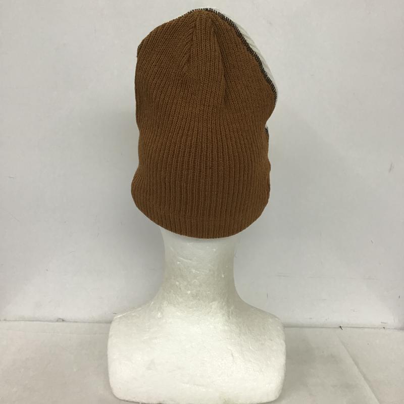 カシラ CA4LA 帽子 ニット帽 TKU00020 コットン 日本製 ビーニー 無地 白 / ホワイト / white X ベージュ / ベージュ / beige X 茶 / ブラウン / brown メンズ USED 古着 中古 10161981