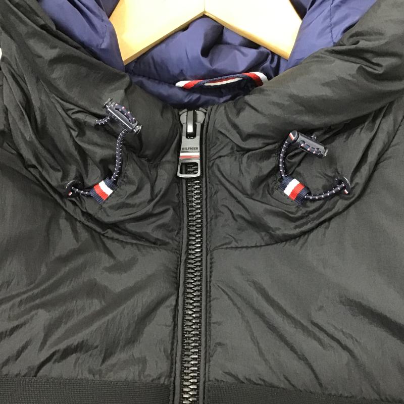 トミーヒルフィガー TOMMY HILFIGER ジャケット、上着 ジャンパー、ブルゾン ジップアップジャケット ダウンジャケット アウター M ロゴ、文字 黒 / ブラック / black メンズ USED 古着 中古 10161982