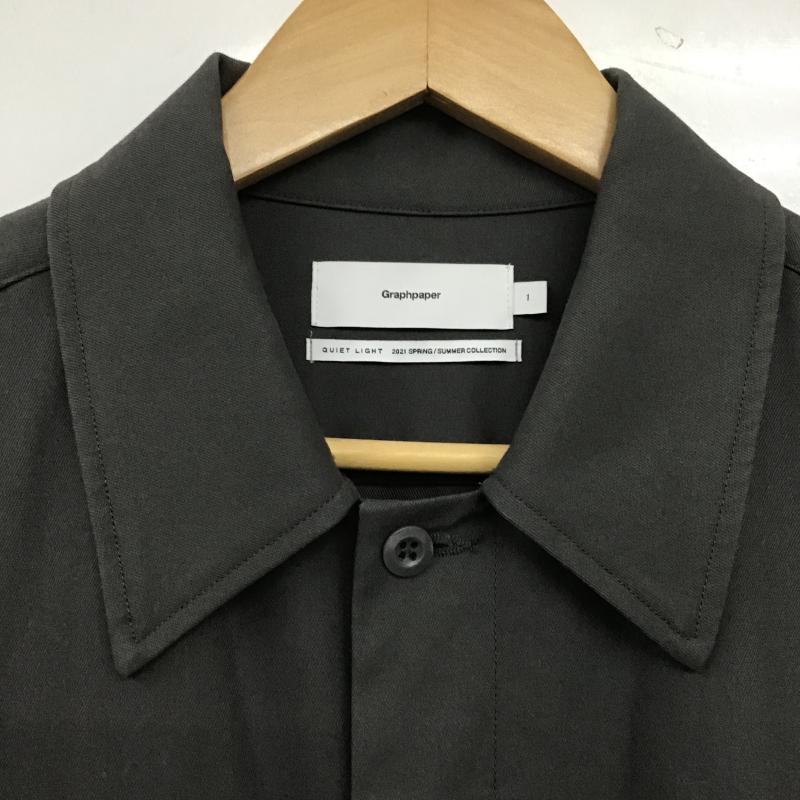 グラフペーパー Graphpaper サロペット・オーバーオール サロペット、オーバーオール GM211-60053 Wooly Cotton Jumpsuits ウーリーコットンジャンプスーツ 1 無地 チャコールグレー / チャコールグレー / メンズ USED 古着 中古 10161983