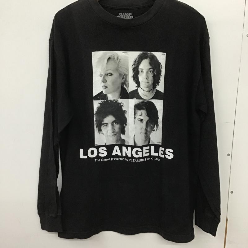 エクストララージ XLARGE Tシャツ 長袖 長袖カットソー プリントカットソー クルーネック M プリント 黒 / ブラック / black メンズ USED 古着 中古 10161988