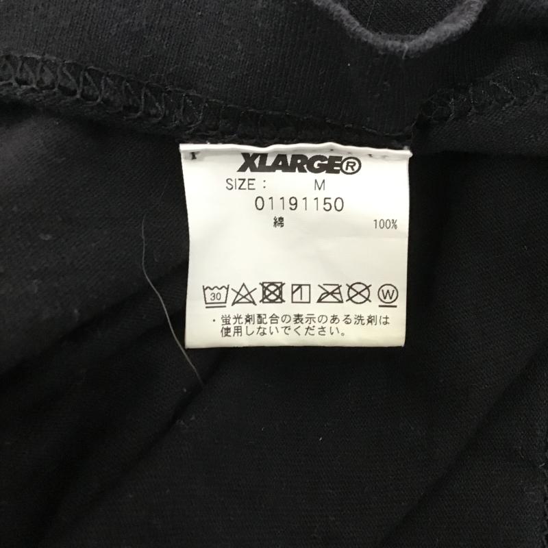 エクストララージ XLARGE Tシャツ 長袖 長袖カットソー プリントカットソー クルーネック M プリント 黒 / ブラック / black メンズ USED 古着 中古 10161988