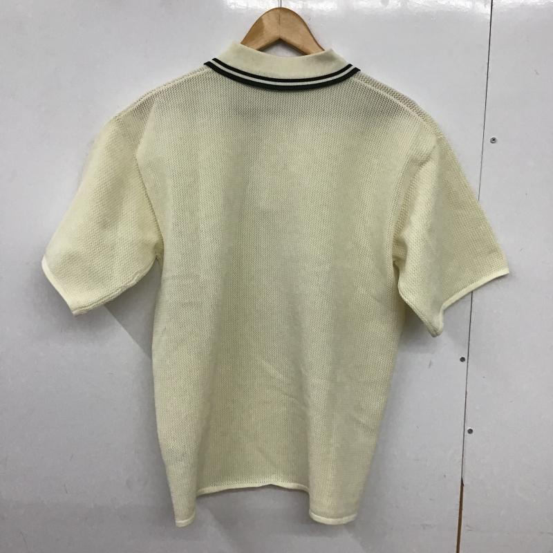 ビームス ハート BEAMS HEART ポロシャツ 半袖 半袖ポロシャツ カラーシャツ 半袖カットソー S ロゴ、文字 アイボリー / アイボリー / メンズ USED 古着 中古 10161992