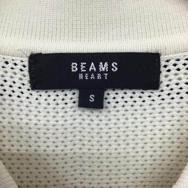 ビームス ハート BEAMS HEART ポロシャツ 半袖 半袖ポロシャツ カラーシャツ 半袖カットソー S ロゴ、文字 アイボリー / アイボリー / メンズ USED 古着 中古 10161992