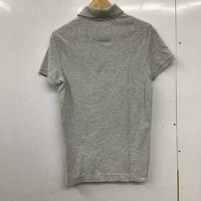 アバクロンビーアンドフィッチ ABERCROMBIE&FITCH ポロシャツ 半袖 半袖ポロシャツ カラーシャツ 半袖カットソー S ロゴ、文字 灰 / グレー / gray メンズ USED 古着 中古 10161994