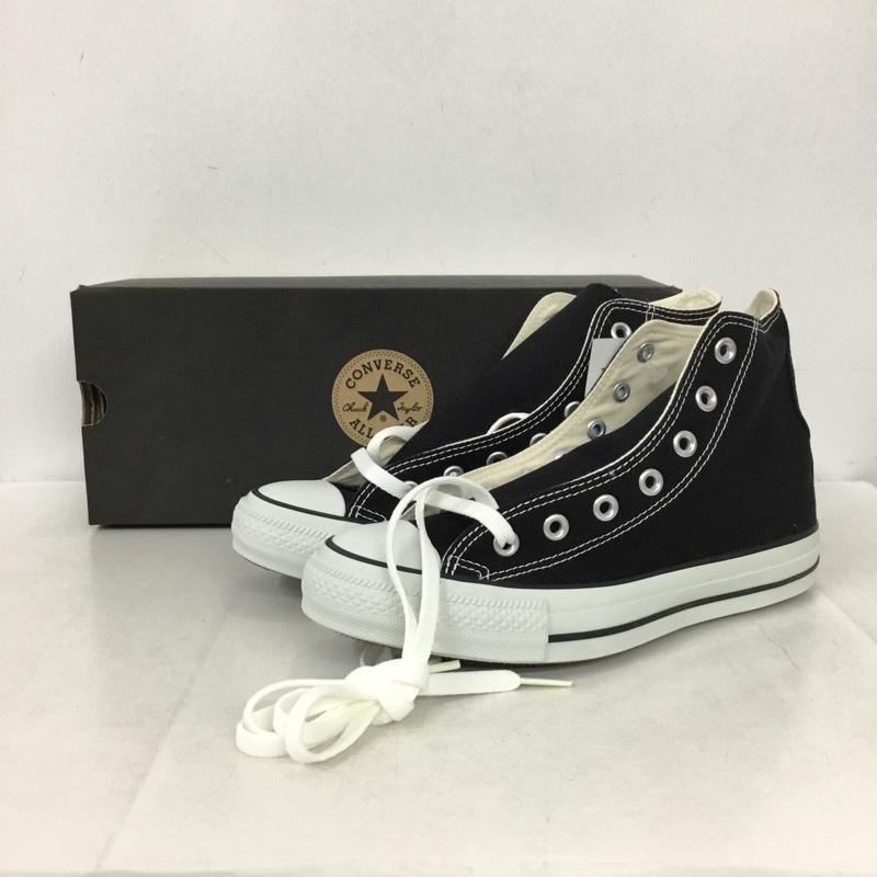 コンバース CONVERSE スニーカー スニーカー M9160 CANVAS ALL STAR HI 24.5cm 箱有 24.5cm ロゴ、文字 黒 / ブラック / black レディース USED 古着 中古 10161998