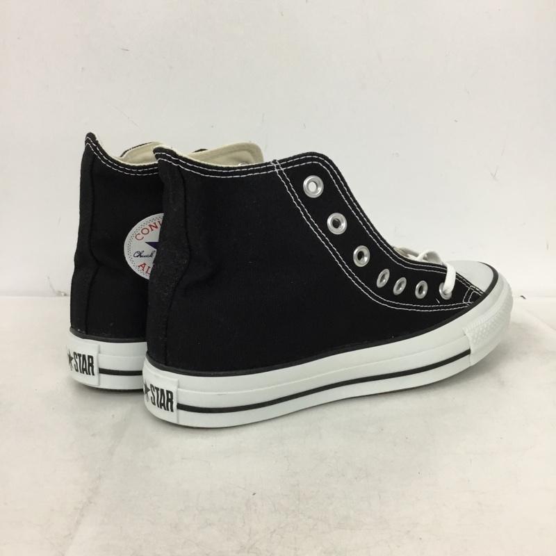コンバース CONVERSE スニーカー スニーカー M9160 CANVAS ALL STAR HI 24.5cm 箱有 24.5cm ロゴ、文字 黒 / ブラック / black レディース USED 古着 中古 10161998