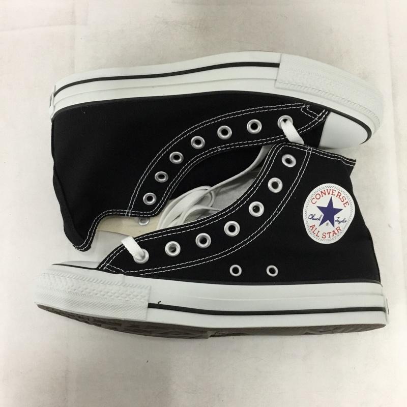 コンバース CONVERSE スニーカー スニーカー M9160 CANVAS ALL STAR HI 24.5cm 箱有 24.5cm ロゴ、文字 黒 / ブラック / black レディース USED 古着 中古 10161998