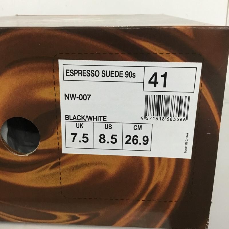 ノースウェーブ northwave スニーカー スニーカー NW-007 ESPRESSO SUEDE 90s 厚底 箱有 UK7.5 US：8.5 ロゴ、文字 黒 / ブラック / black X オフホワイト / オフホワイト / メンズ USED 古着 中古 10161999