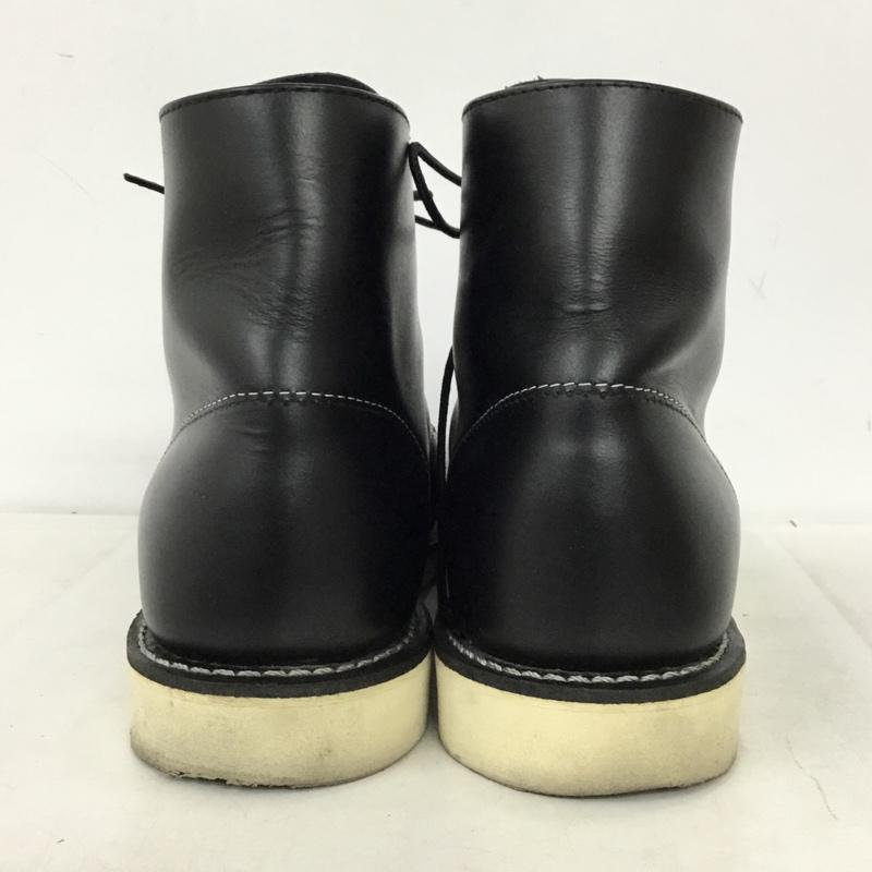 レッドウィング RED WING ブーツ ショートブーツ 8165 6インチ クラシックラウンド 26.5cm 箱有 US8.5D US：8.5 無地 黒 / ブラック / black メンズ USED 古着 中古 10162000